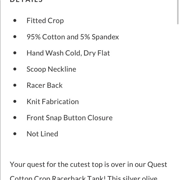 Crop top purchased from Vici - Picture 11 of 11